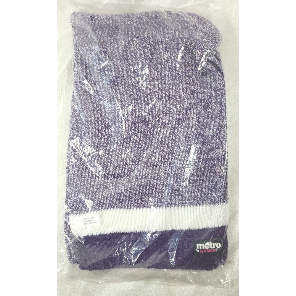 Metro by T-Mobile Tuesdays 2026 Give-Away Scarf - Purple Marled Knit Unisex